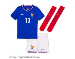 Francúzsko Kante #13 Domáci Detský futbalový dres ME 2024 Krátky Rukáv (+ trenírky)